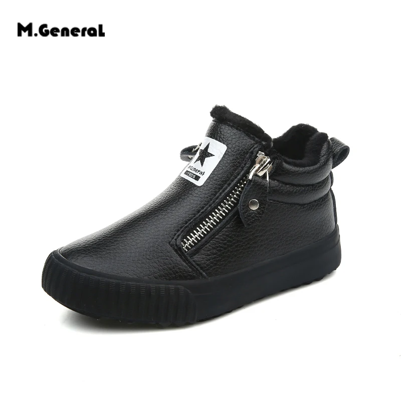 M GENERRAL 2017 New arrived winter fashion girls font b boots b font children flat shoes