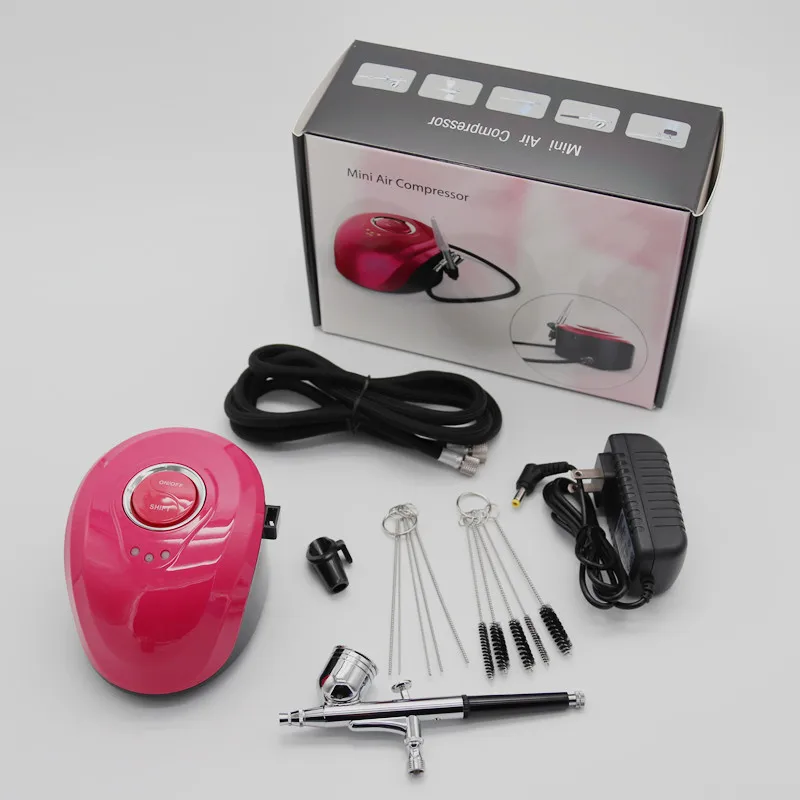 

Dual Action Airbrush air Compressor With Air Brush mini Spray Gun For Nail Art Make Up Air-brush mini beauty airbrush