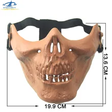 Hfбезопасности призрак камуфляж тактическая маска Airspft защита черепа Половина маска для лица Хэллоуин косплей маска для лица