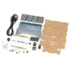 Stylish Digital Clock DIY Kit Compact 4-digit DIY LED Clock Accessories Light Control Temperature Date Time Display with Case ► Photo 3/6