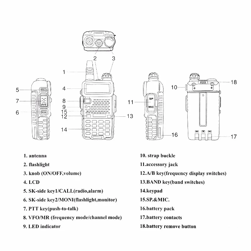 Шт. 2 шт. Оригинальный BAOFENG BF-F8 + двухканальные рации Dual Band портативный FM трансивер с бесплатной наушники