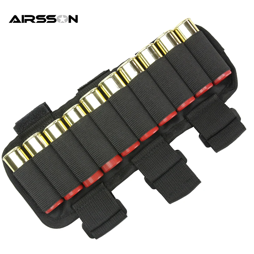Airsoft 10 Round Tactical Bullet Case Shotgun Shell Holder Nylon Ammo