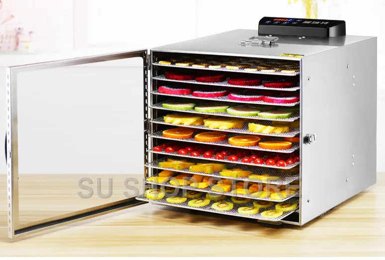 Stainless Steel Fruit Dryer Food Household Small Food Fruit and Vegetable Pet Air Dryer Fruit and Vegetable Commercial 10 layers