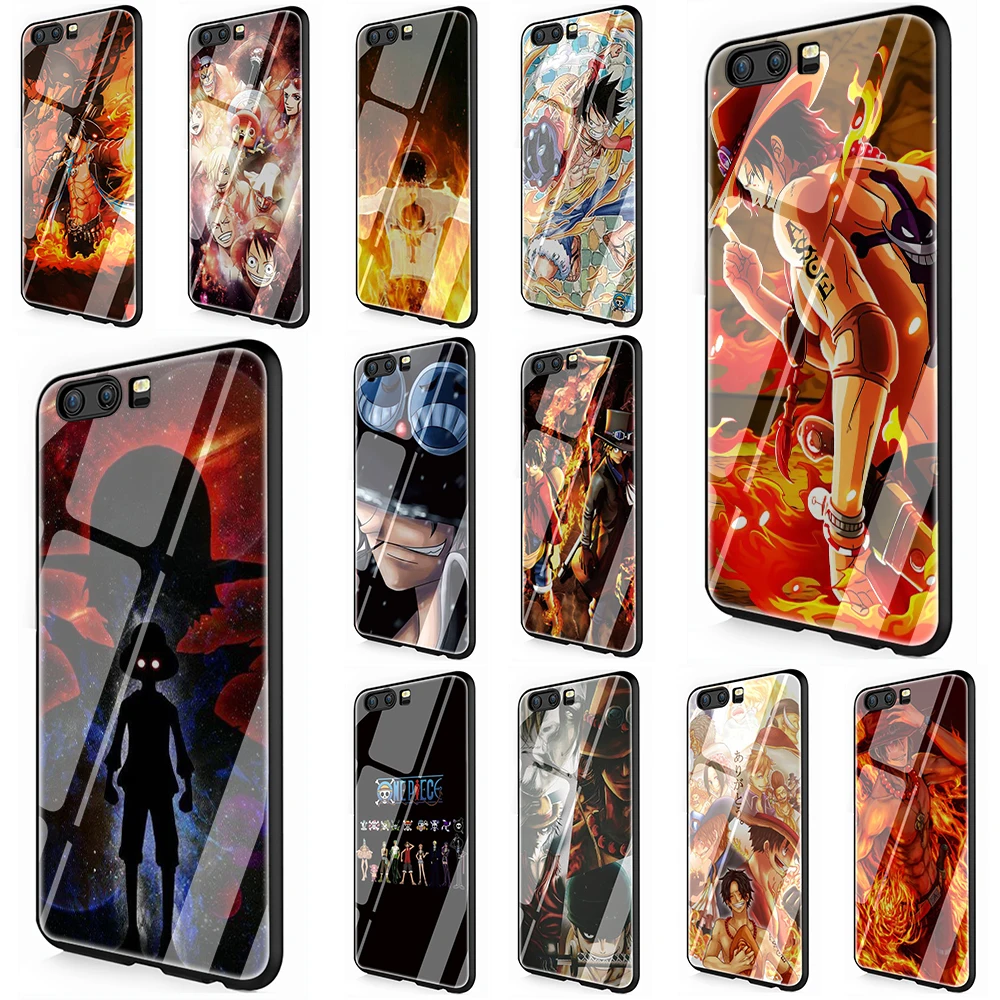 

One piece Tempered Glass TPU Cover Case for Huawei P10 P20 P30 Mate 20 Honor 9 10 Lite Pro 7A 8X P Smart