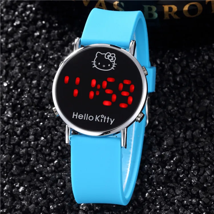 Детские часы цифровой светодиодный силиконовый ремешок Детские часы для мальчиков наручные часы для девочек Reloj Relogio Feminino Мультяшные часы для школьниц подарок - Цвет: LBL
