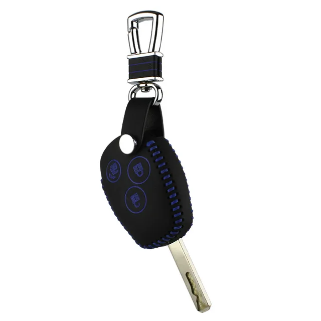 Puou для benz smart fortwo 453 forfour cabrio elertric drive Автомобильный ключ сумка/держатель кошелька key2s - Название цвета: Blue1