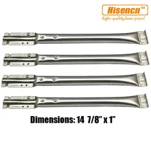Hisencn 16781 4pcs/pk Universal Barbeque Grill SS Pipe Burner Replacement for Kenmore Sears 122.16134, 122.16134110, 720-0773