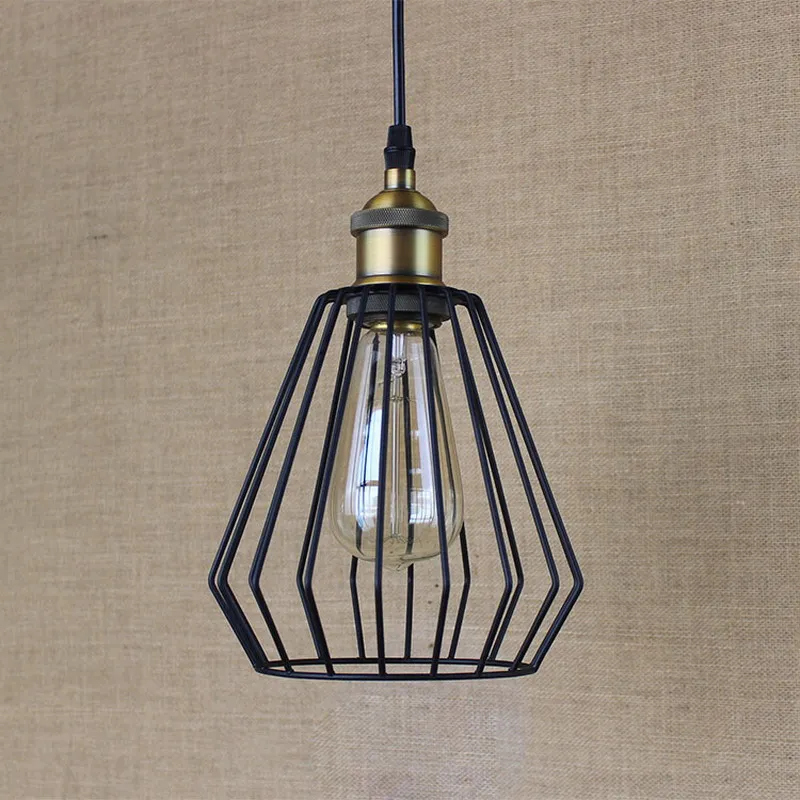

restaurant lighting Retro Vintage Pendant lights black Industrial Iron Loft pendant lamps illumination For Kitchen/bar coffee