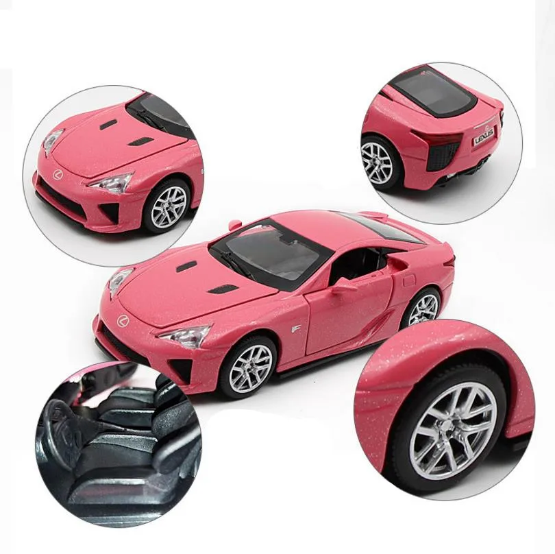 LEXUS LFA sports car toys 132 scale alloy pull back car model diecast