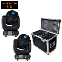 Flightcase 2in1 For 2XLOT 90W Gobo LED Moving Head Light 3 Face Prism With LCD Display DMX Controller 6/16 Channel High Quality