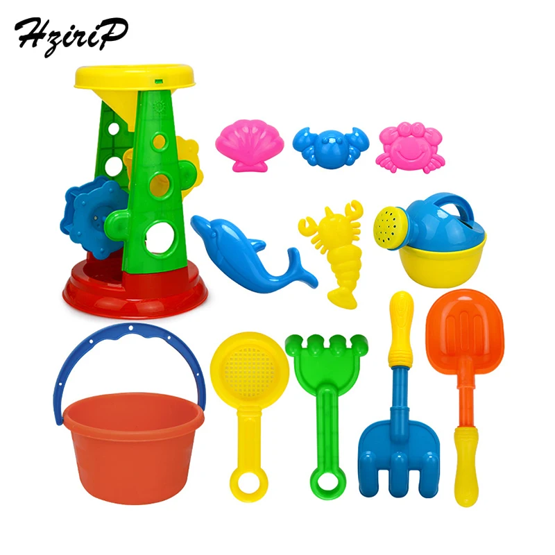 HziriP Plastic Summer hot beach toys large shovel sand play water 12