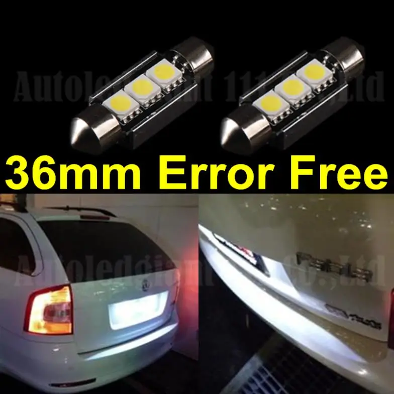 led number plate lights flashing
