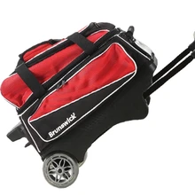 Боулинг поставки сумка для боулинга 1680 Ткань сумка для боулинга с большим прозрачное колесо телескопическая ручка двойной шар мешок