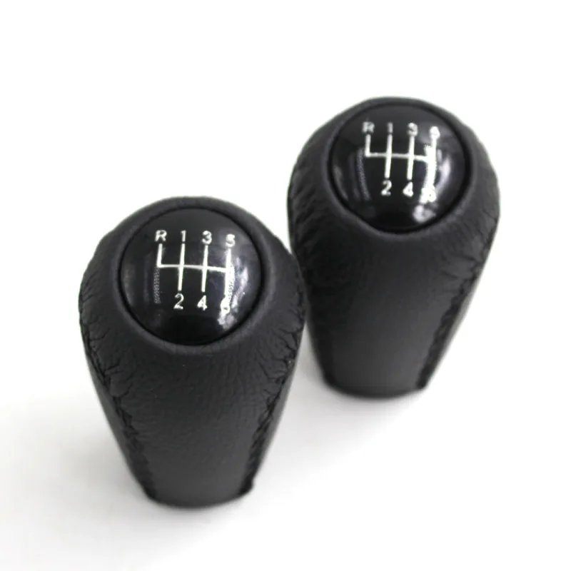 

6 Speed Leather Gear Knob Stick Shift For Mazda 3 BK BL 5 CR CW 6 II GH CX-7 ER MX-5 NC III 2005 2006 2007 2008 2009 2010 2011