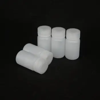 

Lot5 60ml White PP Plastic Cylindrical Chemical Container Reagent Bottle