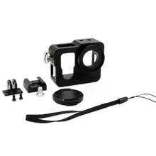 Pour GoPro Coque En Aluminium Cadre De Protection Logement Cas Avec UV Filtre Lens Cap Pour Gopro Hero 4 Accessoires édition