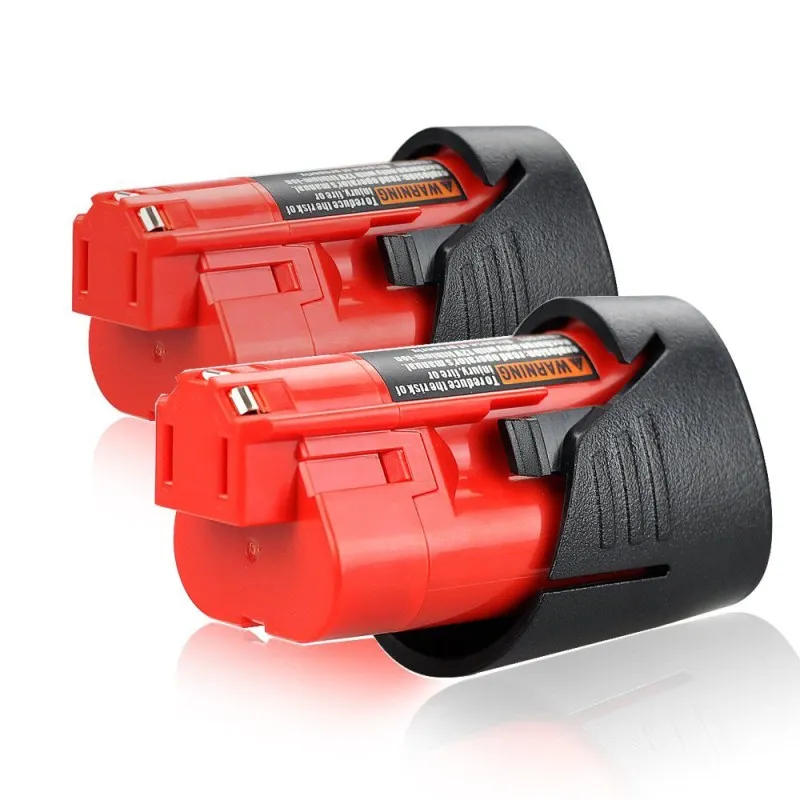 Billige 2 teile los 12V 2500mAh LI ION batterie Wiederaufladbare Werkzeug Akku Für Milwaukee M12 48 11 2401 48 11 2440 2.5Ah