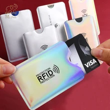 20 шт Анти Rfid лазерный кошелек Блокировка ридер замок банк держатель для карт Id банковский чехол для карт Защита кредитный бизнес держатель для карт