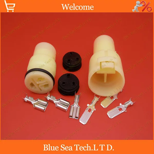 Sample,5 sets 3 Pin/way 6.3mm car connector,Auto wiring harness plug