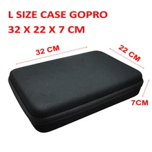 Portable Large Size Waterproof Camera Case Eva Hard Bag Box for Gopro Hero 3+ 2 3 4 Session SJ4000 SJ5000 SJ7000 Xiaoyi 4K h9