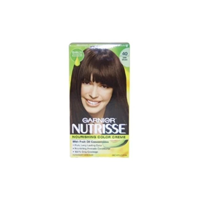 Garnier U-HC-3687 Nutrisse Nourishing Color Creme No. 40 Dark Brown - 1 Application - Hair Color