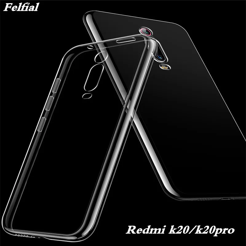 

Soft Silicone Transparent TPU Cases for Xiaomi Redmi K30 K20 / K20 Pro 8 7 8A 7A Phone Case Back Cover Full Protective