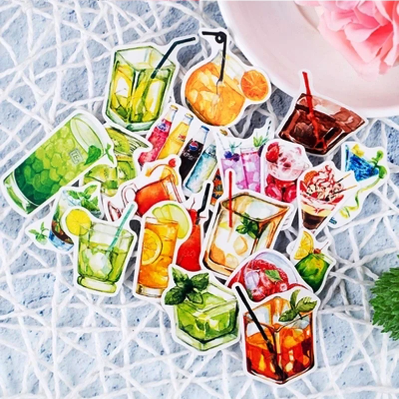 H Q холодный напиток DIY Красочные ручные книжные инструменты kawaii наклейки дневник