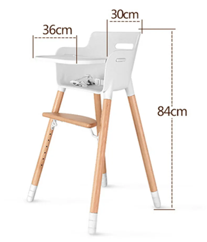 Твердый деревянный стул для младенцев стул для новорожденных Кормление Регулируемый Многофункциональный складной детское сиденье дети