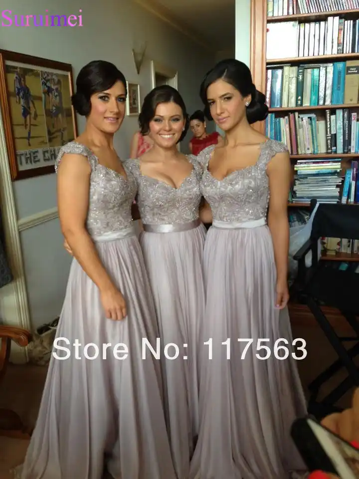 Damas de honor gris Clearance