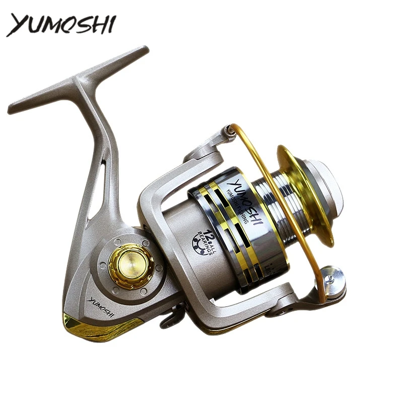 YUMOSHI GS1000-7000 الصيد بكرة 12 BB والعتاد نسبة 5.1: 1 قبضة ذراع التدوير الكارب القيادة الغزل الصيد عجلة ل Pesca البحر روك YUMOSHI GS1000-7000 الصيد بكرة 12 BB والعتاد نسبة 5.1: 1 قبضة ذراع التدوير الكارب القيادة الغزل الصيد عجلة ل Pesca البحر روك