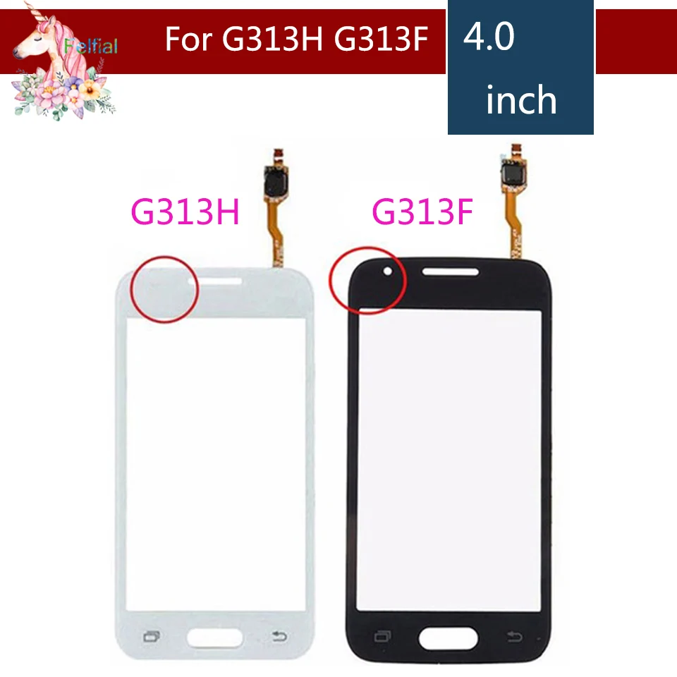 Сенсорный экран для Samsung Galaxy Ace 4 G313 G313F G313H дигитайзер сенсорного экрана внешнее