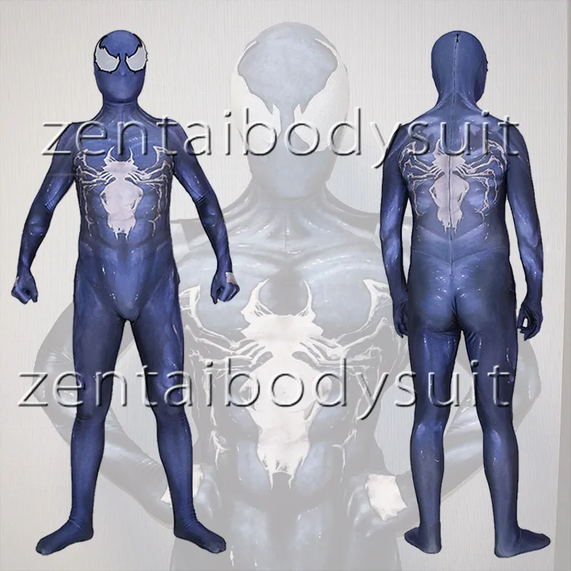 

3D Print Venom Symbiote Spiderman Suit Spandex Lycra Zentai Cosplay Halloween Party Costume free delivery