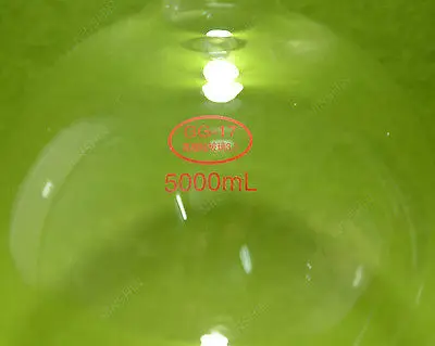 Plat Bottom Flask 5000ml(5L) single Neck 24/29 Joint Heavy Wall lab Flask