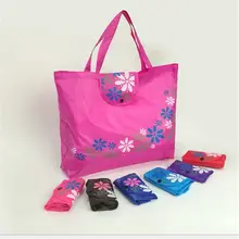 Женская Складная многоразовая сумка для покупок Цветочная сумка большой емкости оксфордская ткань Повседневная продуктовая сумка прочная Женская