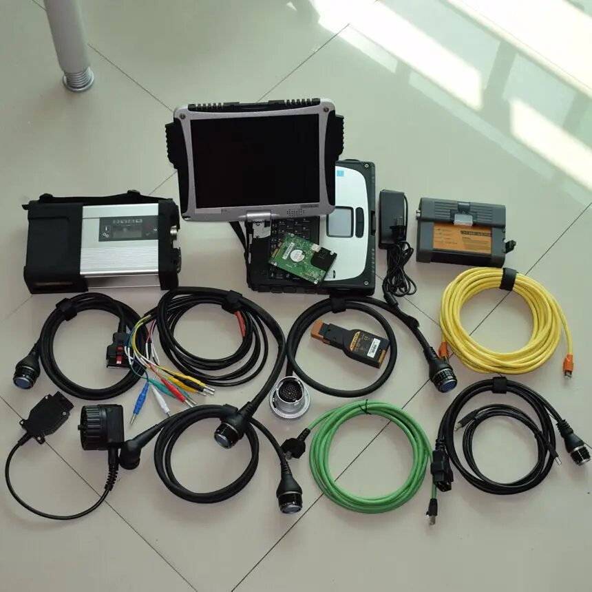 2в1 диагностический инструмент для BMW ICOM A2 b c и mb star sd Подключение c5 с CF 19 ноутбук i5cpu