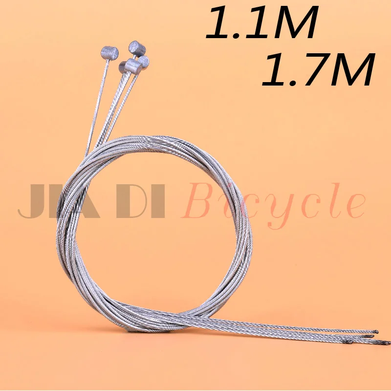 Buy 2Pcs Bicycle Brake Cable Length 1.1M /1.7M Brake Line Pipe Zinc Plated