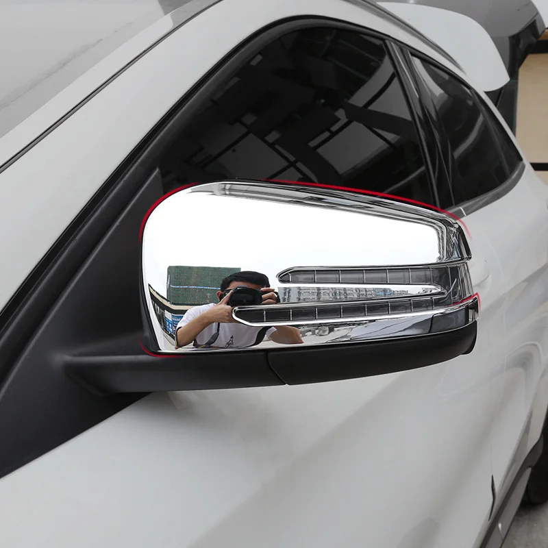 ABS яркие серебряные зеркала заднего вида аксессуары наклейка для Mercedes Benz CLA Coupe C117