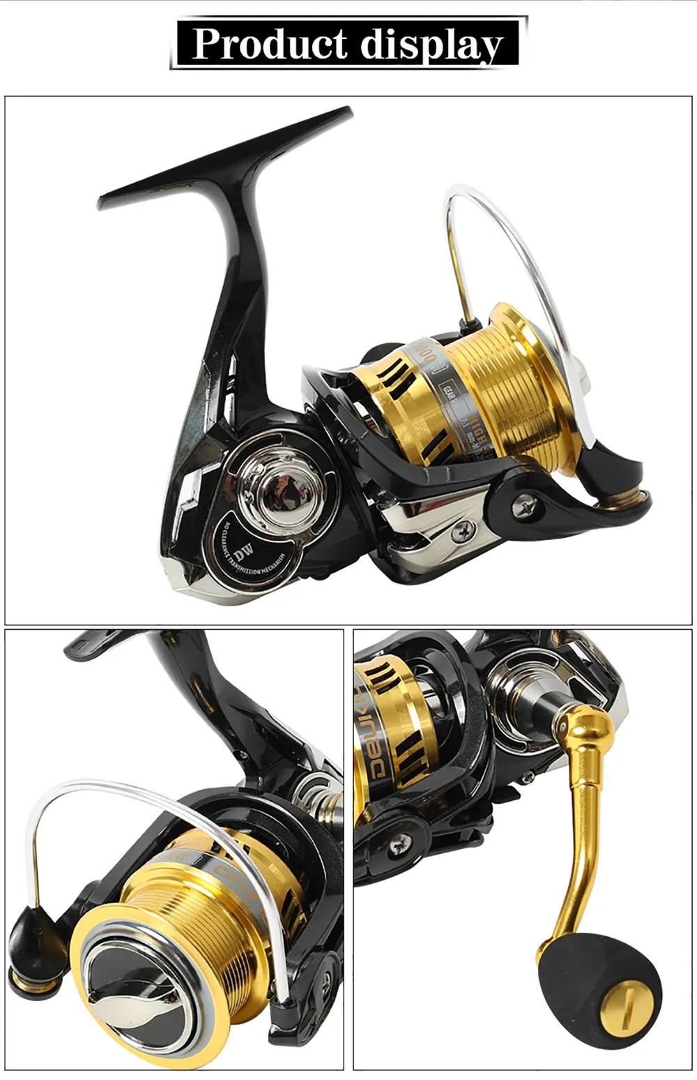 Fishing Reel High Speed Spinning Reel Full Metal 2000/3000 Series 6bb CNC Sea Saltwater Pre-Loading Wheel Light Weight Carp Reel