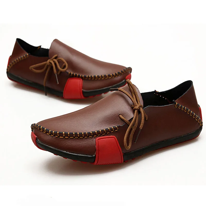 Men's Flats Genuine Leather Slip On Driving Shoes Men's Flats Genuine Leather Slip On Driving Shoes