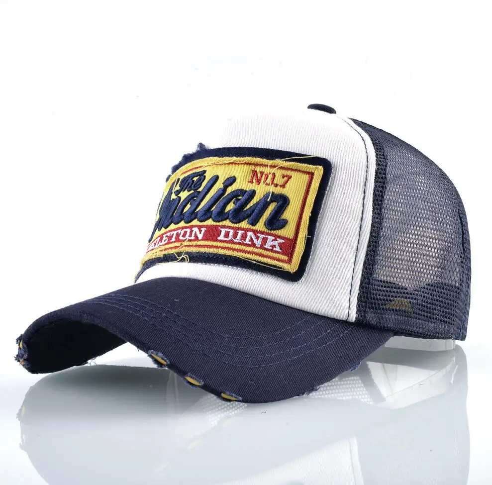 Gorra De Béisbol Con Letra H, Gorra De Malla Ajustable
