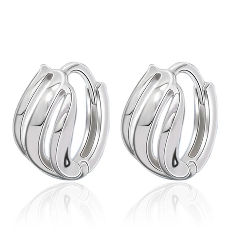

100% 925 sterling silver fashion new design stud earrings for women wholesale jewelry gift drop shipping no fade cheap
