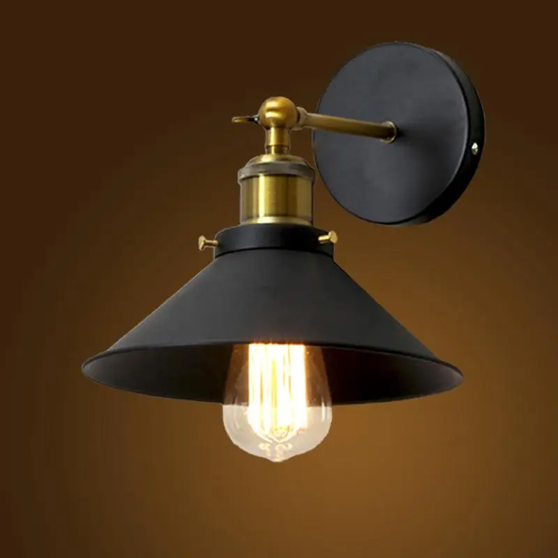 Aliexpress.com : Buy Rustic Wall Lamp E27 220V Wrought Iron Wall Light Vintage Wall Sconce ...