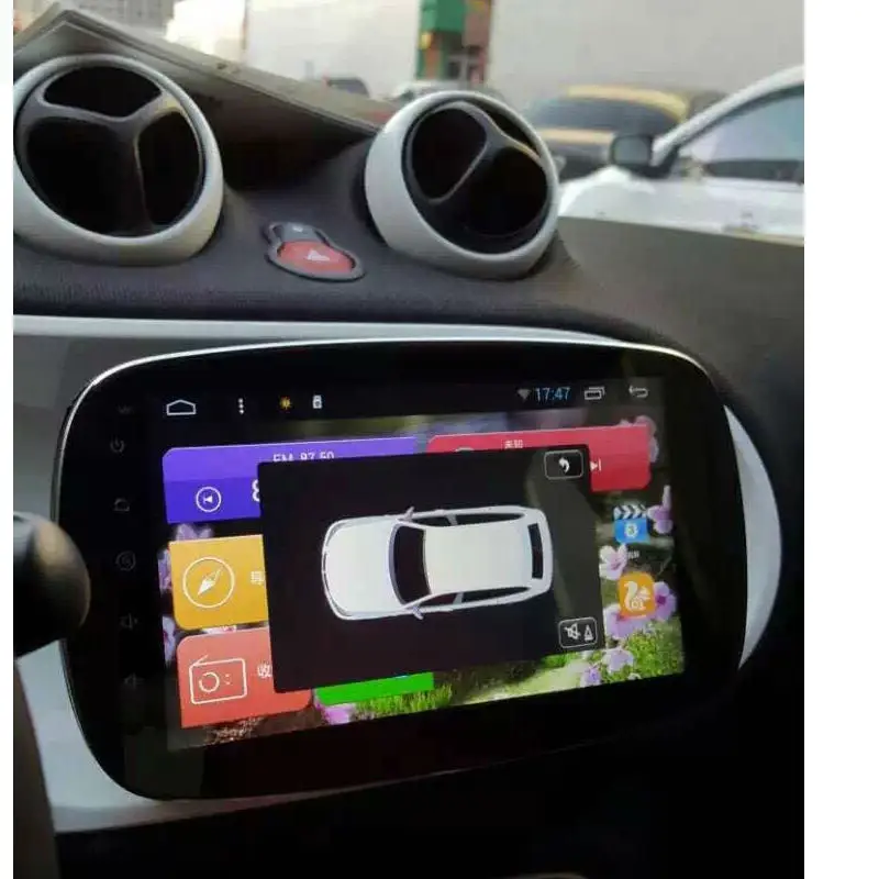 Clearance Aoluoya IPS RAM 2GB+32GB Android 7.1 CAR DVD Player For Mercedes Benz Smart 2016 Radio GPS Navigation multimedia mirror link DAB 3