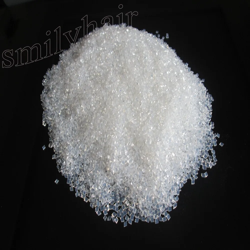 500grams/lot high quality Italian keratin glue grain, transparent color of keratin for fusion pre-bonded human hair extension