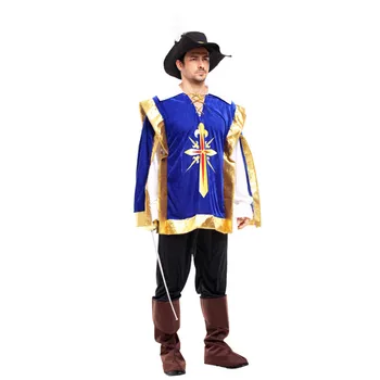 

European Crusaders Warrior Swordsman costume Men Halloween Carnival Purim Stage performance Masquerade Party Cosplay