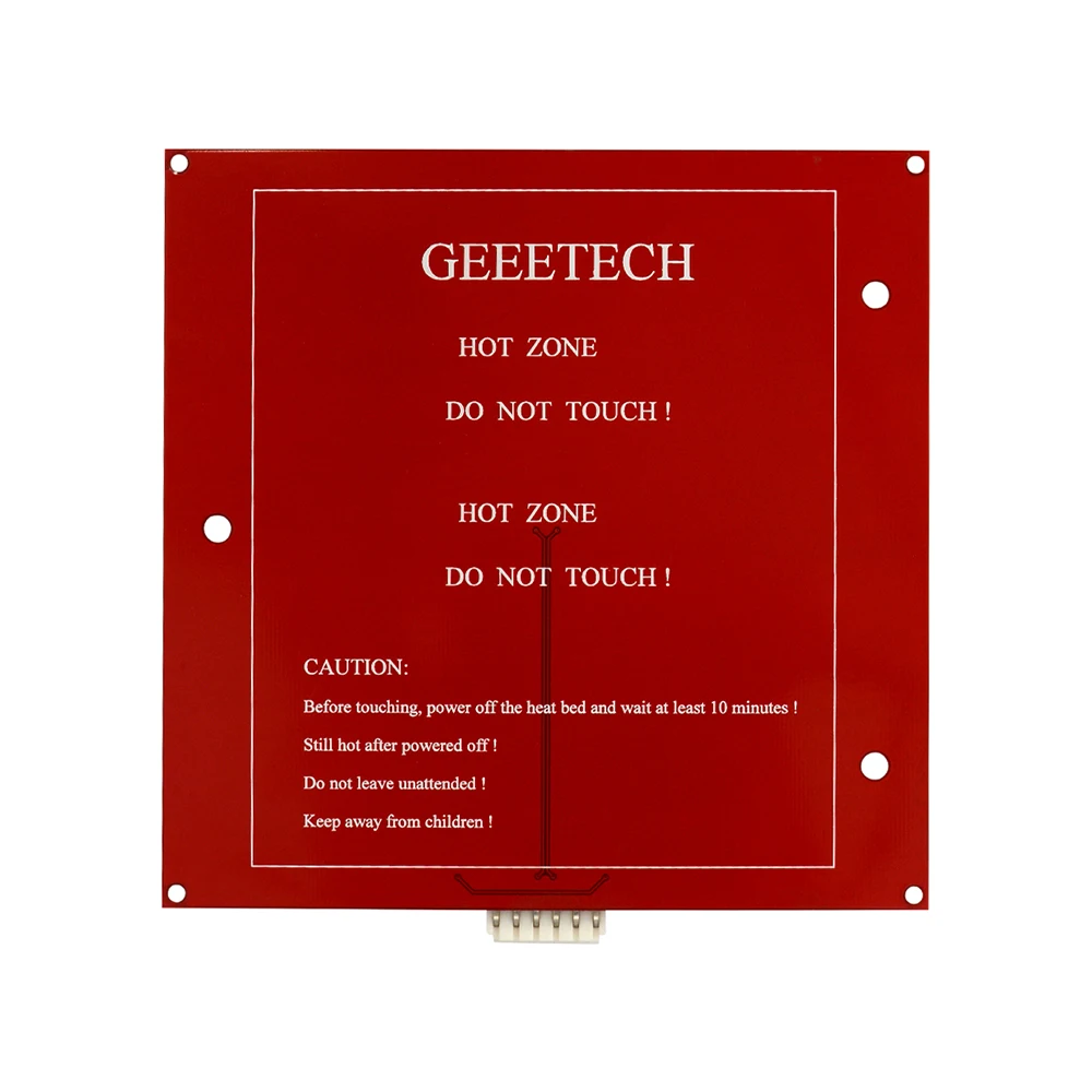 Geeetech квадратный pcb Heatbed Reprap 3D-принтеры 12 V 2 Слои 152*152*1,6 мм для Me Creator