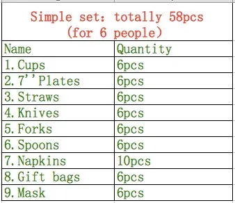 58pcs