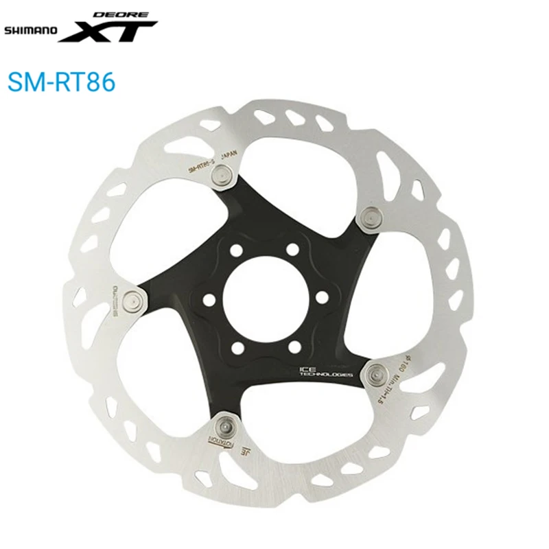 SHIMANO XT RT86 6/7 Inch 160/180mm Brake Disc Rotor ICE-TECH system 6-Bolts Disc Rotors Mountain Bikes Parts SHIMANO XT RT86 6/7 Inch 160/180mm Brake Disc Rotor ICE-TECH system 6-Bolts Disc Rotors Mountain Bikes Parts