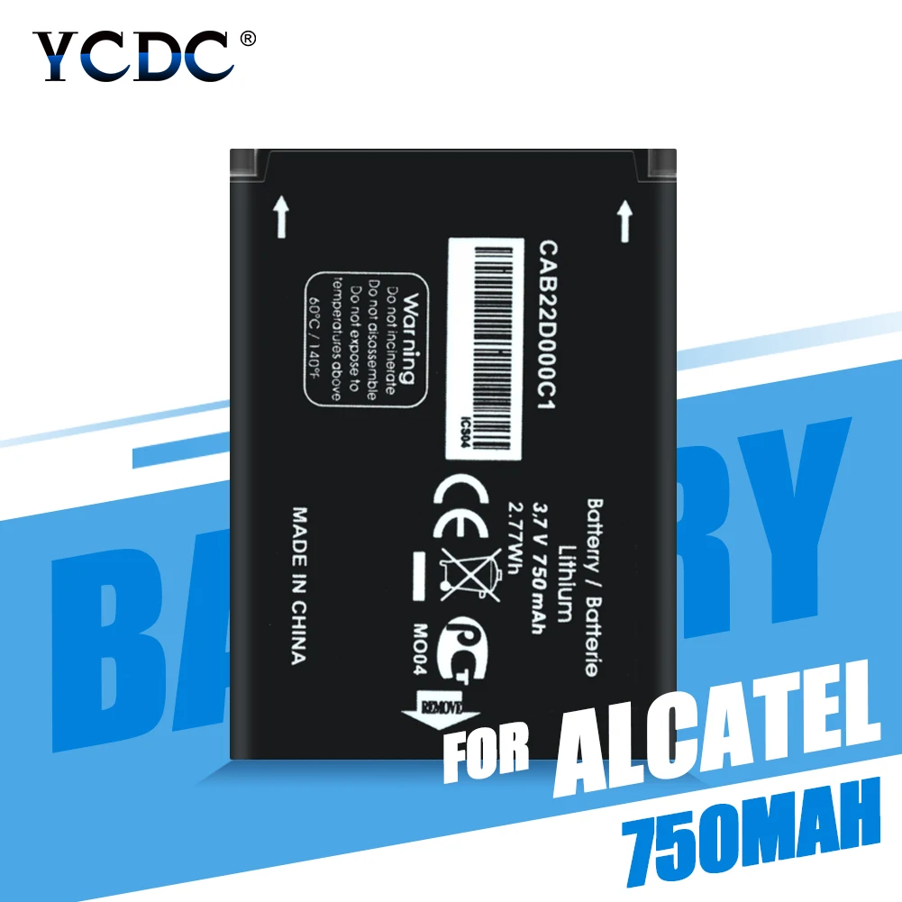 750 мА/ч, CAB22B0000C1 CAB3010010C1 Батарея для ALCATEL One Touch OT-2010 OT-2010D OT-2010X OT-356 665X 1010D, 1030D, 2012D Батарея