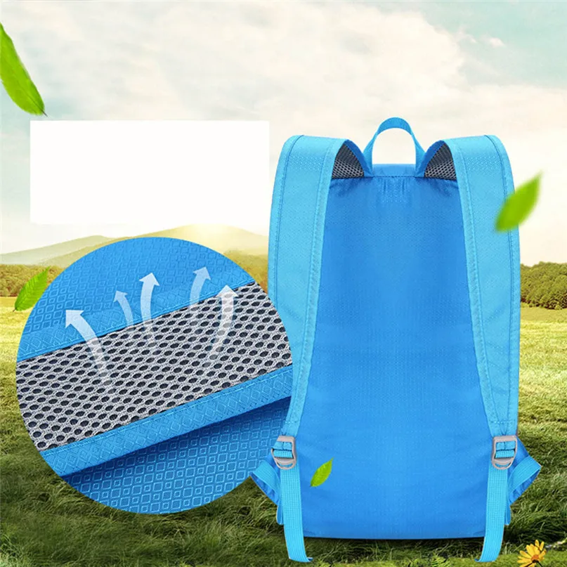 Lightweight Nylon Foldable Backpack Waterproof Backpack Folding bag Ultralight Outdoor Pack for Women Men Travel Hiking #3j12#F (15)
